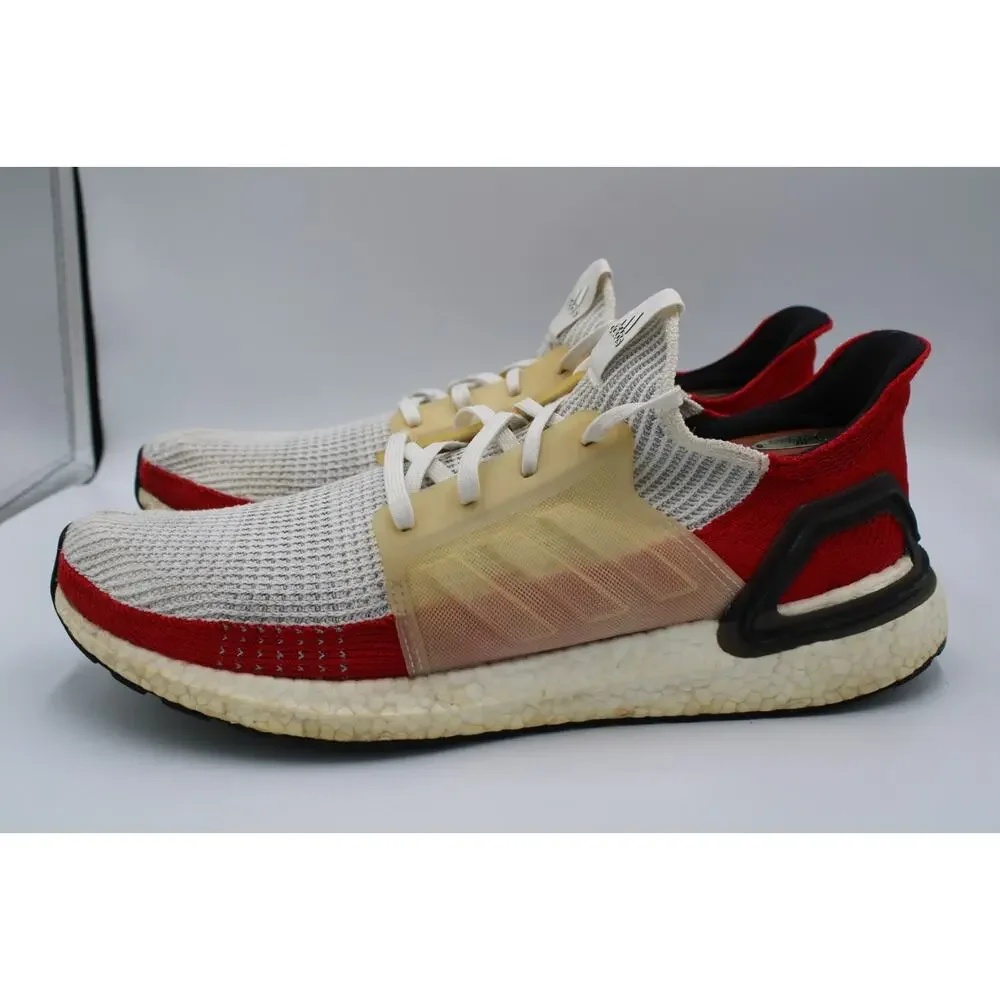 Size 14 - adidas Ultra Boost 19 White Scarlet - EF1341
